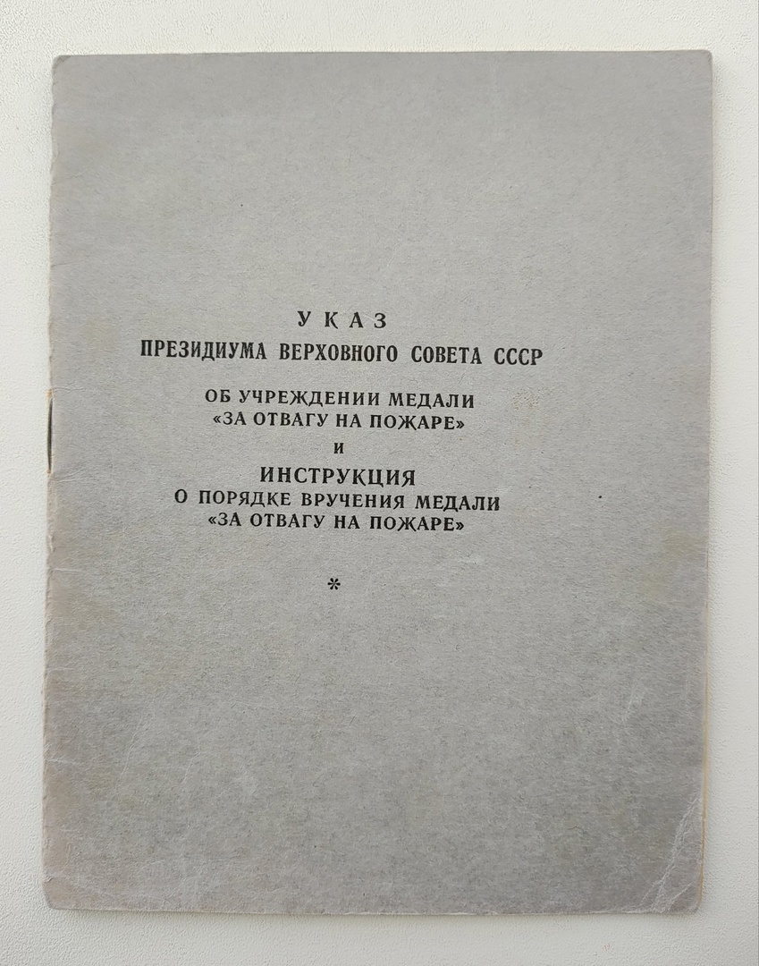 Учреждена медаль «За отвагу на пожаре» | День в истории на портале ВДПО.РФ